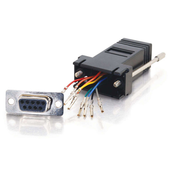 RJ45 / DB9F MOD ADPTR BLK